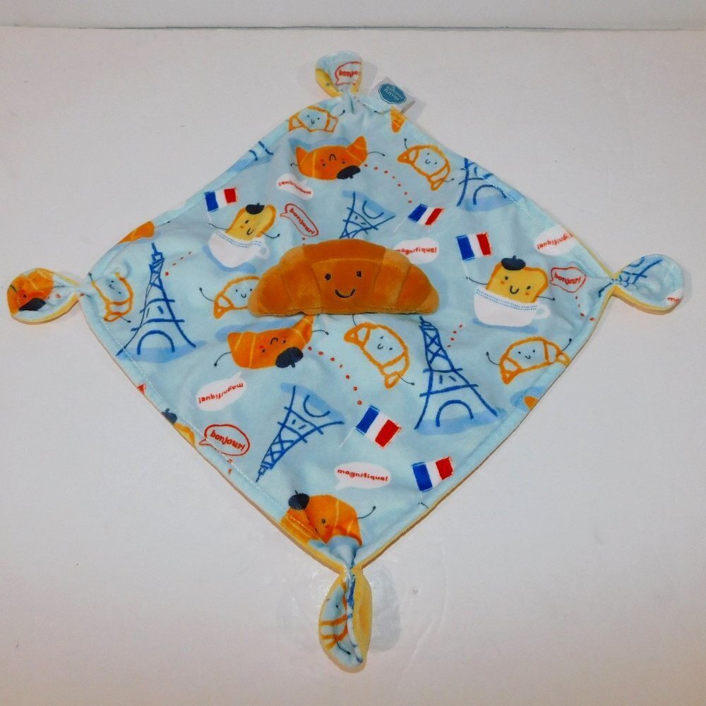 Mary Meyer Croissant Plush Security Blanket Paris French Baby Lovey Nunu Soother